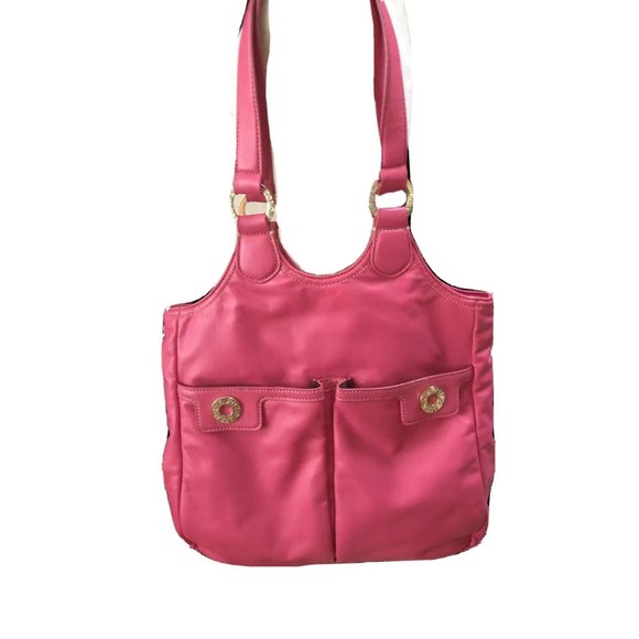 US Polo Association Pink Purse Women’s Handbag Faux Leather Medium Satchel Bag - Picture 3 of 12